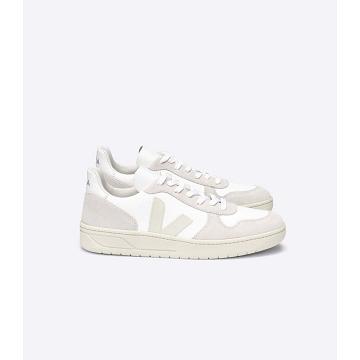 Zapatillas Veja V-10 B-MESH Hombre White/Beige | España 336GSO